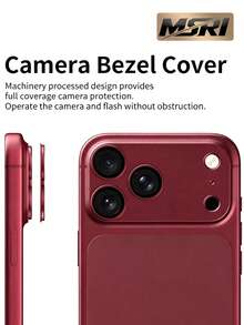 1 paquete,Protector de lente de cámara,Marco de metal azul profundo + Lente de alta definición resistente a arañazos y al desgaste,Adecuado para accesorios de funda de teléfono.Compatible con iPhone 18 Pro Max/18 Pro y otros modelos. - Azul - Ver 4