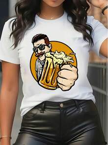 Women T-Shirts - 白色 - 查看 6