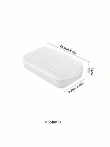 1pc Stackable Freezer Storage Container With Lid, Plastic Food Box Suitable For Meat, Vegetables And Fruits, Reusable Ultra-Thin Airtight Food Storage Box For Refrigerator, Freezer And Kitchen Organization - Multicolor - View 16