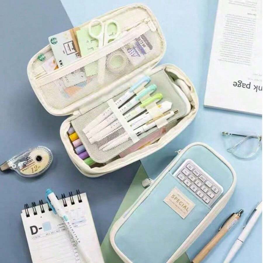 Kawaii Pencil Cases Large Capacity Pencil Bag Pouch Holder B,Back To School