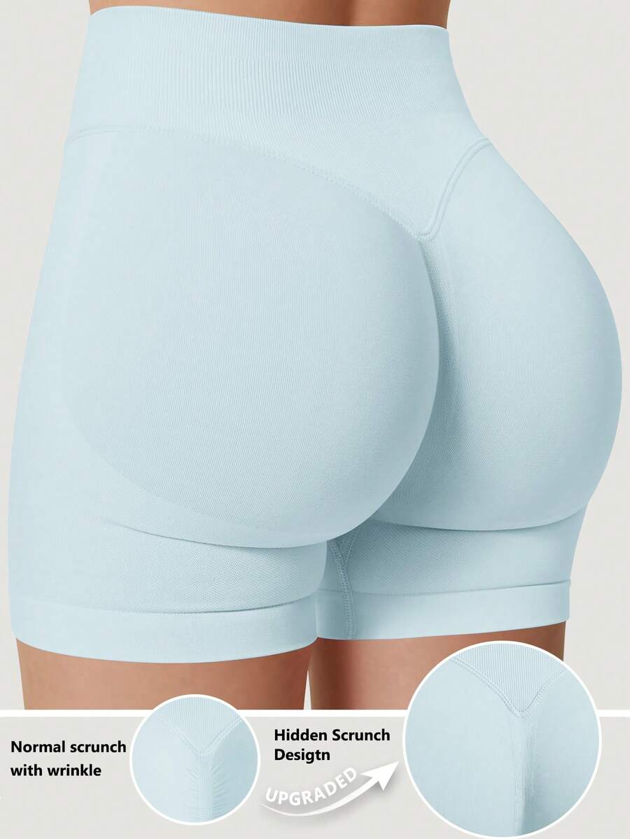 Seamless Butt-Lifting Sports Shorts, Suitable For Fitness, Cycling, Running, Leggings Summer