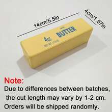 1pc Pocket‑Friendly Salted Butter Stick Squishy Toys, Hand Squeeze Toy To Ease Office Fatigue, Cheap Party Favor, Blogger Unboxing Shooting Props - Multicolor - View 9