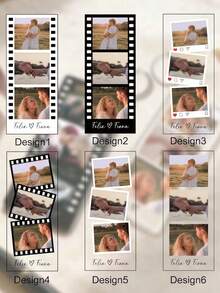 1pc Personalized Photo Keychain, Customized Acrylic Couple Keychain, Anniversary Gift For Boyfriend/Girlfriend - Multicolor - View 8