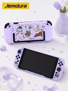 Jemdura, Compatible With Switch 2nd Generation Protective Case (2025), 1pc Cat Line Drawing Switch Game Console Accessory Protective Shell, Compatible With Switch 2 Model, Expandable Kickstand Hard Shell, Best Gift Compatible With Switch Players. - View 14