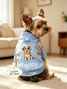 Custom Pet Name Warm Sweater, Fall Winter New Personalized Cat Dog Universal Sweatshirt, Pet Clothes, Cute Fleece Sweater For Dogs In Fall Winter, Comfortable Non-Restrictive Pet Apparel - Multicolor - View 8
