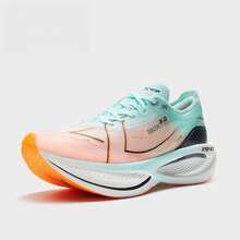 XTEP Sepatu Lari Pria 160X3.0PRO Generasi Terbaru untuk Balap Maraton, Pelat Karbon, dan Pencapaian Rekor Pribadi Jarak Jauh. - Putih/Biru-Oranye - View 9