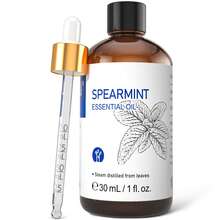 Minyak Esensial Peppermint Hijau HIQILI 10/30/100mL, Aroma Mint Segar dan Dingin, Cocok untuk Diffuser Aromaterapi, Humidifier, Pijat Kulit dan Rambut, SPA, Pembuatan Lilin dan Sabun Buatan Tangan - Tanaman permen - View 3