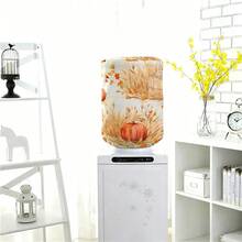 Water Dispenser Barrel Cover For 5 Gallon Water Bottlem, Autumn Pumpkin Mushroom Printed Durable Fabric Water Cooler Covers, Elastic Fabric Bucket Decor Protector Cover - Multicolor - View 7