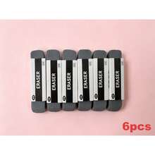 10pcs Matte Erasers, Suitable For Pencils, Ballpoint Pens And Fountain Pens, Multi-Functional, Perfect For School Exams, Random Colors And Styles, Back To School Essential - Multicolor - View 10
