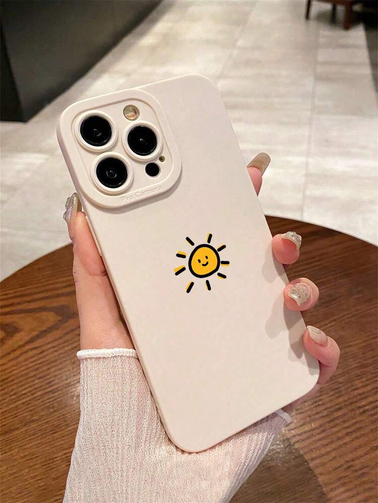 2pcs Matte Pupil Design TPU Soft Phone Case – Full Body Shockproof & Anti-Fall Protective Cover, Compatible With 15/14/13/12/11/XS/XR/X/7/8/Mini/Plus/Pro Max/SE – Protective Fashion Unisex Phone Accessory - Black and White - View 3