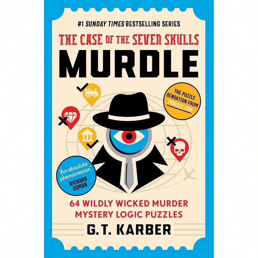 Murdle: The Case Of The Seven Skulls By G. T. Karber - Puzzles & Games - Paperback - Single Book - View 1