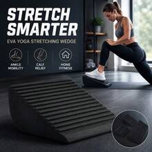 EVA Yoga Stretching Wedge Board Non-Slip EVA Yoga Fitness Slant Board Portable Calf Stretching Wedge For Ankle Flexibility Squat Support Fitness And Home Balance Training - Multicolor - View 2