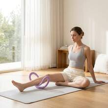 3pcs Soft Foam Yoga Stretching Rings, Multi-Purpose Pilates Circle Trainer, Home Fitness Leg Arm Back Stretching Tool, Portable Yoga Pilates Body Shaping Muscle Relaxation Stretcher, Daily Home Gym Workout Equipment - View 2