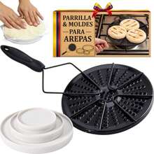 Set De Parrilla Para Arepas Colombianas and Molde Para Arepas BPA Free and Food Grade Arepa Grill and Arepa Mold Parrilla Para Estufa Con Molde Para Hacer Arepas - Multicolor - Ver 3