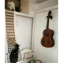 1pc Hanging Rope Cat Ladder, Suitable For Playing, Climbing And Scratching, Cat Wall Ladder, Length 50cm/100cm, Natural Pine Wood, Sturdy And Durable, Max Load 12kg(26lb) - Apricot - View 3