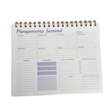 Planner - Planejamento Semanal Organização Caderno Para Anotações - Quadrado - Visão 4