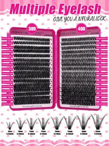 CMAYOME 544/640pcs DIY Eyelash Clusters, Single Eyelashes, Thick And Fluffy D-Shaped Curled Grafting Eyelashes, 8-16mm Mixed Length, Suitable For Various Makeup Looks, Including Eyelash Glue, Lightweight And Reusable Eyelashes, High Cost-Effectiveness - Multicolor - View 6