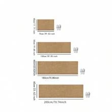 1pc Long Runner Rug, Brown Pineapple Pattern Material Hallway Carpet, Suitable For Entryway, Corridor, Bedroom Bedside And Other Spaces, Dense Fabric With Texture, Easy To Maintain Home Decor, Fits Modern, Japanese, Cream Style And Other Home Decor Styles - Camel - View 3