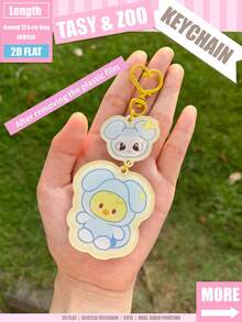 K-Pop Sk Keychain, Straykidd Keychain, IN, Know, Tasy Derivative Design, Acrylic Keychain, Cute Design, Bag Decoration/Car Key Decoration, Suitable For Family And Friends - Tasy Style - View 6