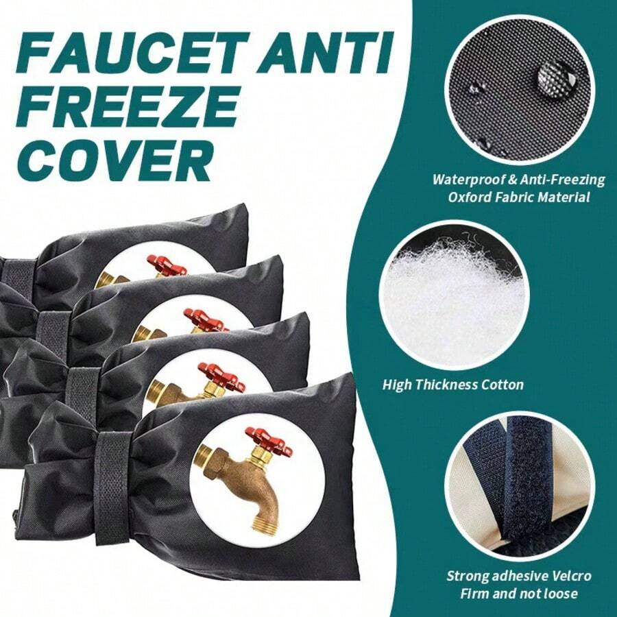 Faucet Anti-Freeze Cover, Home And Outdoor Winter Protection Cover, Thickened Insulation, Suitable For Household Use - Conventional - View 1