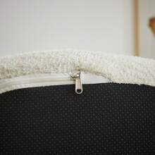 soffa beige i chenille for vardagsrum - Beige 1 säte - Visa 9
