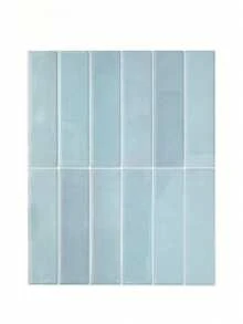 1/10/30pcs Blue Brick Pattern Self-Adhesive Tile Stickers, Peel And Stick Wall Tiles, Waterproof Wallpaper, Suitable For Living Room, Kitchen Backsplash, Bathroom And Other Home Spaces, Zellige Style - Kitchen Stickers - View 5