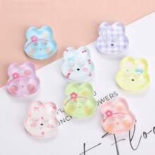 10/16/24/32/40 PCS 1.4cm Cute Jelly Color Cartoon Rabbit Shape Two-Hole All-Season Buttons, Suitable For Clothing Accessories, Dresses, Jackets, Shirts, Knitted Sweaters DIY Accessories, Dolls, Phone Case Decorations - Bunny Shape - View 5