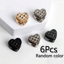 2/4/6Pcs Metal Heart-Shaped Spring Buckle, Drawstring Adjuster, Suitable For Hoodies, Sweatpants, Elastic Buckle, Pig Nose Buckle, Multi-Function Hardware Accessories - Multicolor - View 19
