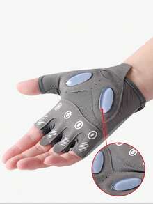 1 par de guantes de fitness antideslizantes de media dedo, guantes deportivos transpirables, guantes de entrenamiento de gimnasio unisex para ciclismo, levantamiento de pesas, yoga y entrenamiento de fitness - A - Ver 8