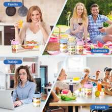 Food Bottles & Jars - Yellow Pink Blue Gray - View 8