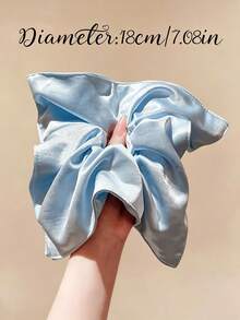 Customized Name Glossy Satin Square Hair Tie, High-End Hair Rope, Suitable For Women And Girls, Personalized Name - Multicolor - View 11