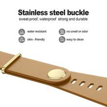 1pc 5.0 Sports Watch Band - Straight Men's Adjustable Sports Wristband, Suitable For Gym And Running - Perfect Gift For Halloween And Christmas, Sports Apparel Accessory, Easy-To-Adjust Buckle (With U-Shaped Connector) - Multicolor - View 11