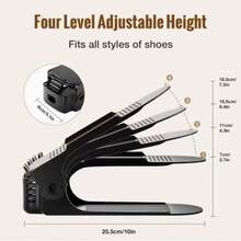 1/3/5/8/10 Tier Adjustable Height Shoe Rack Storage Box, Closet Shoe Organizer, Suitable For Entryway, Hallway, Living Room, Bedroom, Bathroom, Very Space-Saving - Multicolor - View 3