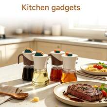 1pc New Olive Oil Spray Bottle, Kitchen Essential, Can Hold Soy Sauce, Vinegar, Seasoning, Suitable For Camping, BBQ, Baking, Cooking, Salad And More, Multiple Styles Available, Leak-Proof Kitchen Oil Bottle, Edible Oil Spray Bottle, Olive Oil Bottle, Fitness Salad BBQ Spray Oil Bottle, Vinegar Bottle. - View 11