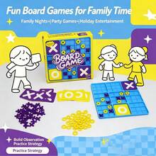 1 Set New Tic Tac Toe Upgraded Version XO Game 81 Small Slots 2-Player Board Game Desktop Game Fun Competition Leisure Entertainment Train Spatial Logical Thinking Cultivate Concentration Parent-Child Interaction Birthday Gift For Boys And Girls Brain Training - 彩色 - 查看 5