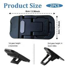 TRTY 2 cái giá đỡ tản nhiệt laptop nhựa gấp gọn trong suốt, kèm chổi vệ sinh bàn phím, giá nâng chiều cao laptop công thái học di động chống trượt, phù hợp cho mọi laptop, bàn phím, máy tính, phụ kiện bàn làm việc văn phòng đa năng - Xem 4