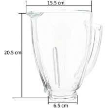 SWISS SILVER 1.25 L Contemporary Glass Jar Kit + Mini Jar | Compatible With Oster - Replacement - View 2