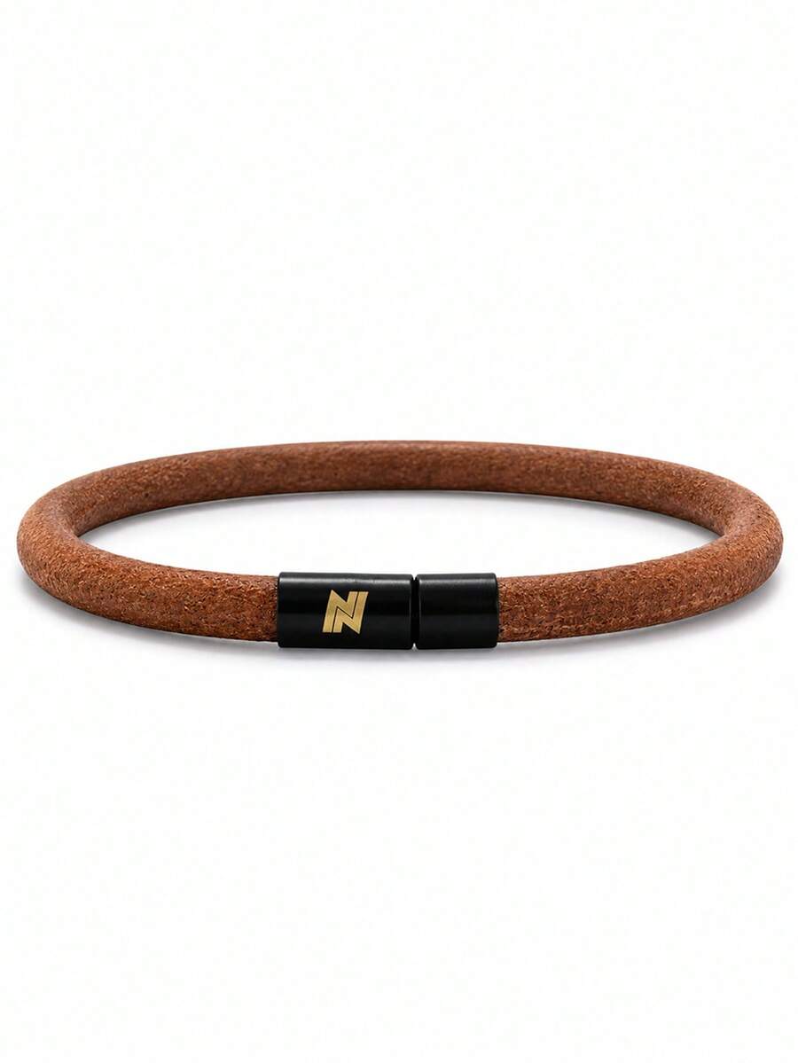 diffone Gelang Tali Lilin 6mm Buatan Tangan Bergaya, Warna Hitam, Mudah Dikaitkan, Gelang Lengan Pria untuk Pesta, Perhiasan Pria - Gelang tali lilin pria - View 1
