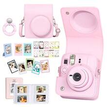 Mini 13 Instant Camera Mini 13 Set, Accessories Include PU Camera Protective Case, 3 Mini Photo Frames, 5 Magnetic Photo Frames, 10 DIY Stickers, 64-Page Photo Album, Selfie Mirror - View 7
