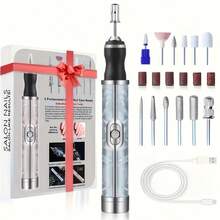 Rechargeable Electric Nail Drill Machine, Portable Pen Nail File Kit, Professional Manicure Pedicure Tool For Acrylic Gel Nails, Nail Polisher For Home & Salon - Multicolor - View 13