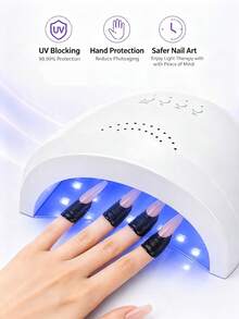 Nail Tape/Latex Nail Polish Barrier Peel Off/U-Shaped Nail Protection Sticker & Rotary Pen Set, Odorless Latex Protective Agent Effectively Prevents Staining And Bleeding, Suitable For Painting, Printing And Nail Art Design Multiple Scenarios, Flexible Soft Tool Fits Nail Surface Without Damaging Natural Nails, Professional Grade Nail Art Accessory Also Beginner Friendly Equipment - Multicolor - View 10