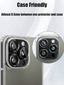 Mr. War Gorilla 2pcs [Black Lens Protector Film] Compatible With IPhone 18promax/18pro And Other Models. Full Coverage Precision Design, Perfectly Matches The Original Lens Appearance. Advanced Adhesive, Provides Long-Lasting And Stable Adhesion. Fingerprint-Resistant, Water-Spot-Free, Suitable For Daily Use, Outdoor Travel, Photography Creation, Business Office, Student Learning And Other Multiple Life And Work Scenarios. - Black - View 8