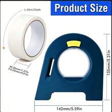 2pcs Handheld Masking Tape Cutter, Fits 35mm Wide Tape, Easily Cut Smooth Straight Lines, Painter's Tape Dispenser, Manual Tape Cutting And Spray Painting Masking Tool, Suitable For Painting, Wall Decoration And DIY Projects - Multi-color - View 12