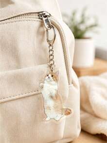 1/2 Pcs Custom Pet Photo Keychain, Custom Acrylic Key Chain, Personalized Bag Charm, Handbag Pendant, Gift For Pet Lovers - Multicolor - View 5
