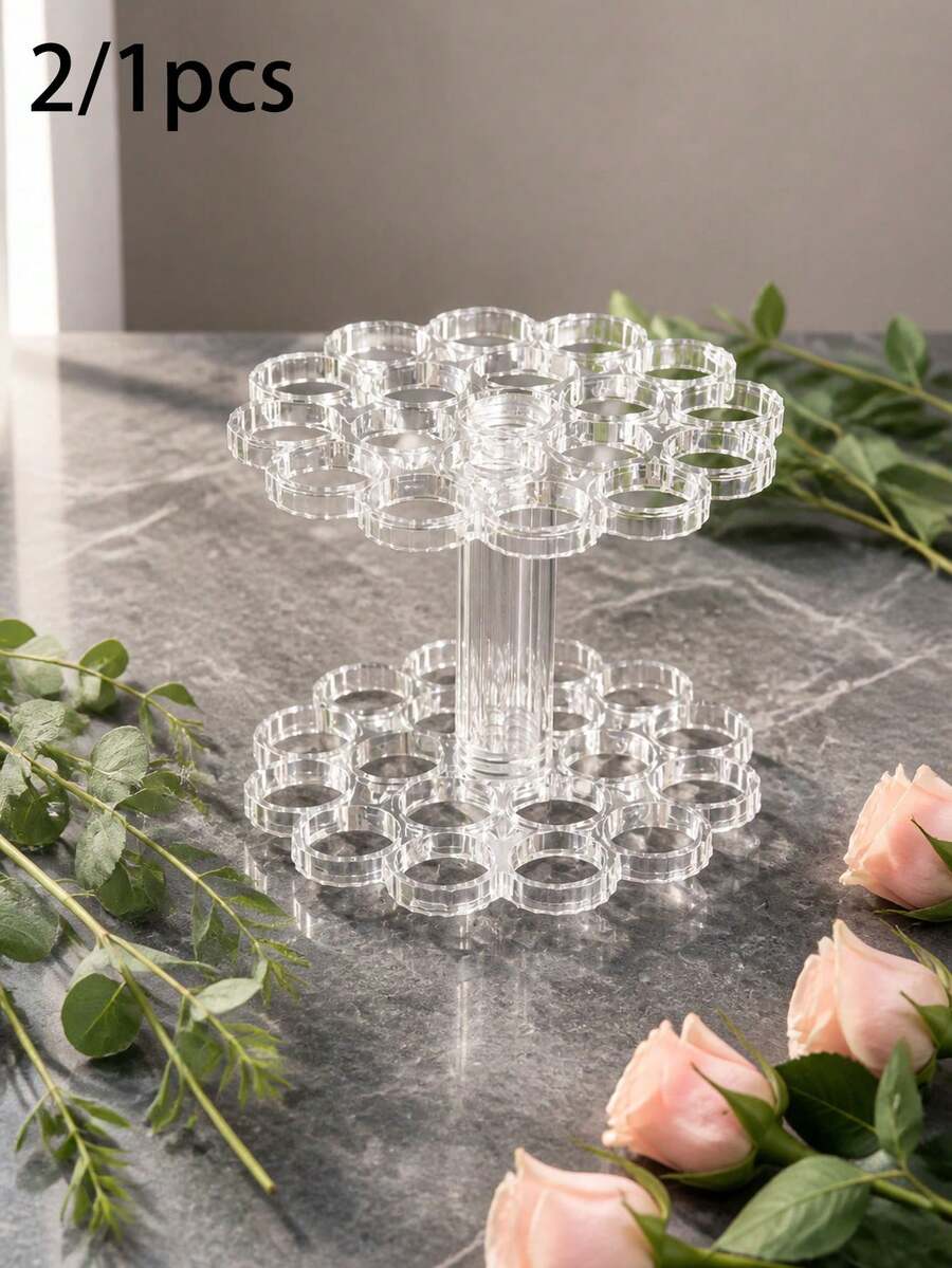 2/1pc Multi-Hole Flower Arranging Tool, For Fixing, Floral Kit, Spiral Vase Positioning Bracket, Home And Wedding Floral Decoration Bouquet Fixing Tool - Multicolor - View 1