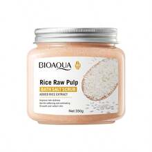 1pc 350g Rice Extract Bath Salt Body Scrub, Added Rice Extract Gentle Exfoliation Body Scrub, Soothes Rough Skin And Evens Skin Tone, Gently Removes Dead Skin Cells To Improve Dullness And Brighten Complexion, Creates Smooth Delicate Radiant Skin Effect, Full Body Skin Renewal Care, Softens Skin, Bath SPA, Regular Body Maintenance - Body Scrub - View 4