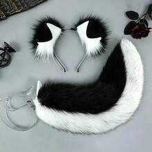 Floppy Ear Plush Puppy Headband Set, Animal Costume Set, Party Stage Props - A - View 9