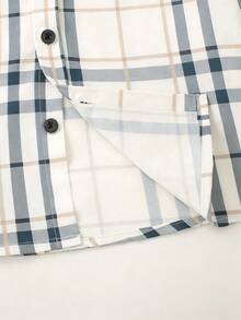 Young Boy Spring/Autumn Striped Long Sleeve Collared Casual Shirt - Multicolor - View 4