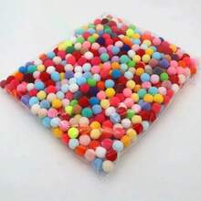 300pcs Mixed Color High Elasticity Colorful Kindergarten Children's Handmade DIY Plush Balls Felt Balls Twist Wire Decoration Materials - Multi-color - View 11