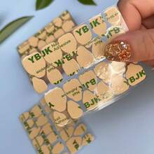 24/120/240/480pcs Side Nail Glue Stickers, Fake Nails, Breathable Transparent Adhesive, DIY, Essential, Double-Sided Strong Adhesive Stickers, Artificial Nail Fixing Stickers, Transparent Jelly Stickers, Suitable For Press-On Nails, Reusable Detachable Sticker Strips - Upgraded Version - View 3